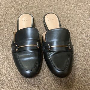 Faux leather sandal-loafers